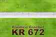 kr672 - Elástico escarola de 9 mm. Poliéster - Elastano. Color: Varios. Uso frecuente en: Pantaletas, Bikini, Tanga. kr672